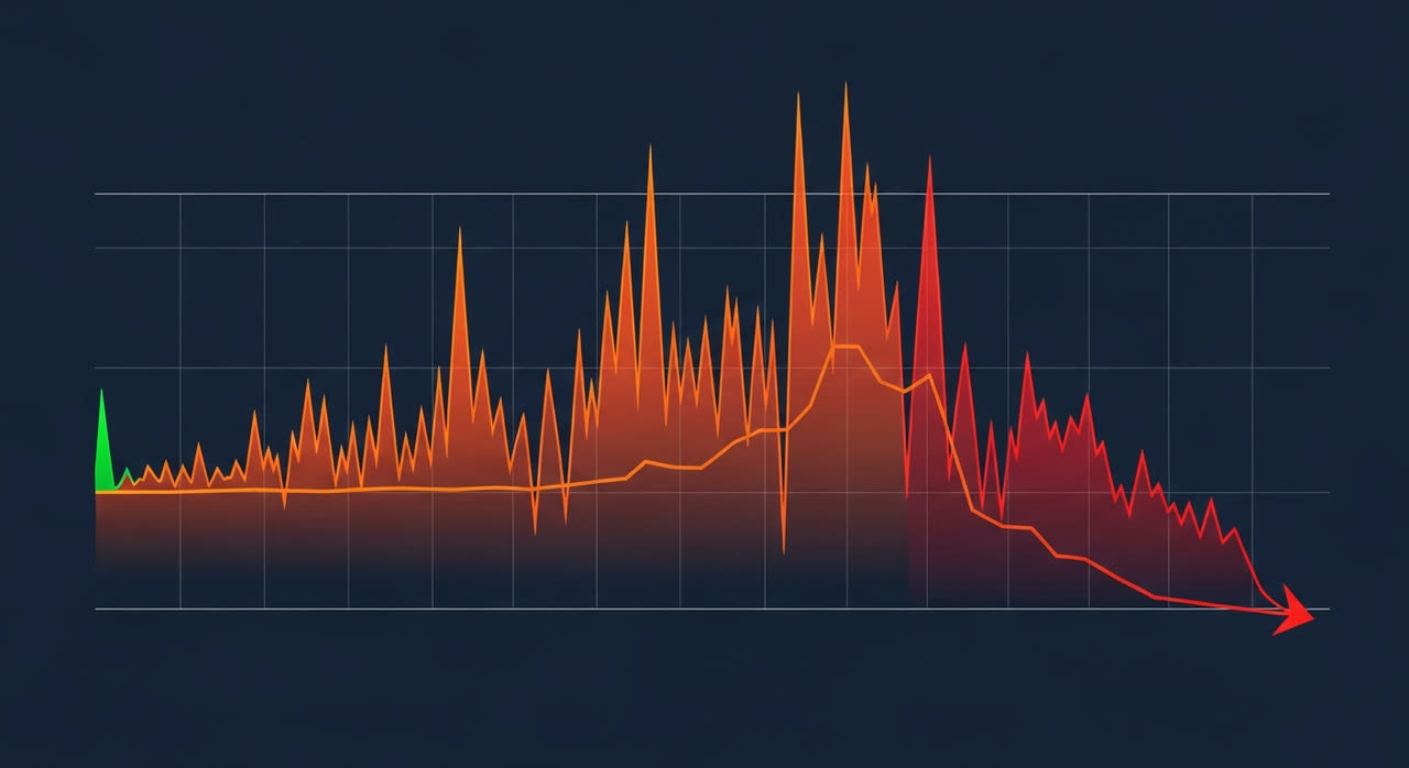 Curva de evolución del bankroll mostrando varianza, picos ganadores y un drawdown profundo posterior